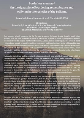 Borderless Memory CFP Summerschool Seite 1
